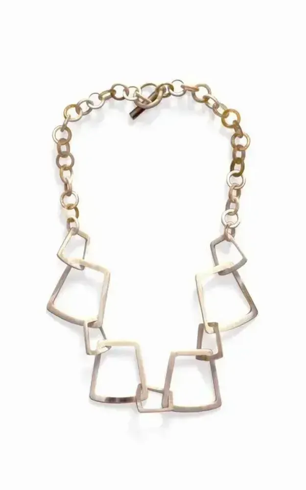 Jewelry - Blond horn trapeze rings necklace - L INDOCHINEUR X RIVÊT