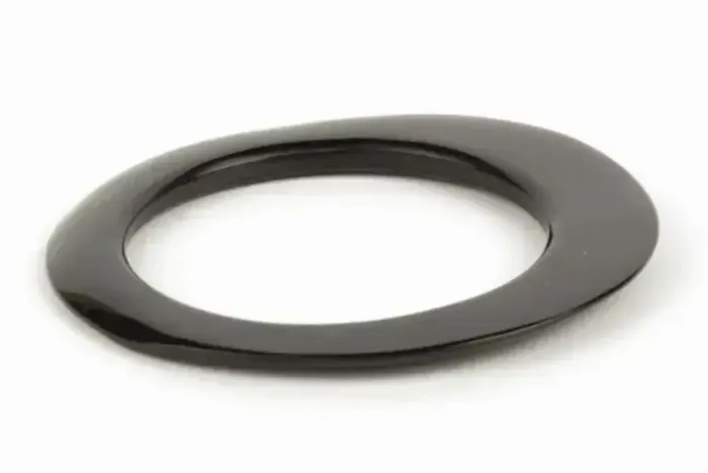 Bracelets - Bracelet elliptique épais en corne blonde taille L - L INDOCHINEUR X RIVÊT