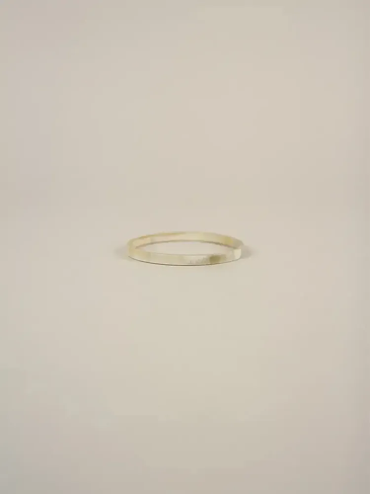 Bracelets - Thin Bandeau Bracelet in marbled black horn in Size S - L INDOCHINEUR X RIVÊT