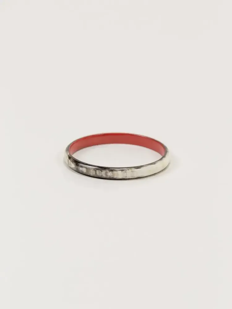 Bracelets - Marbled black horn bracelet with brick lacquer in Size S - L INDOCHINEUR X RIVÊT