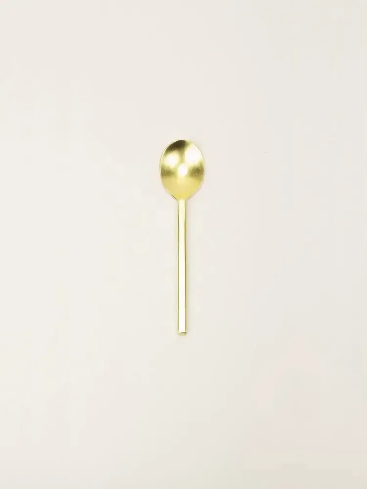 Couverts & ustensiles de cuisine - Cuillère à dessert baguette en laiton - L INDOCHINEUR X RIVÊT