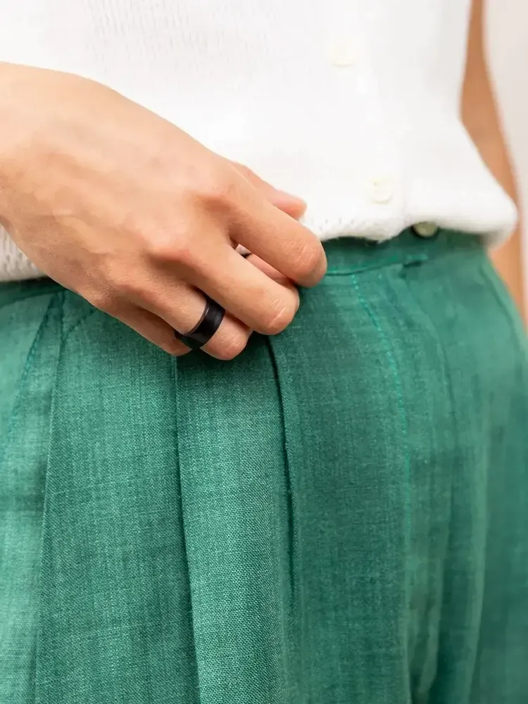 Jewelry - Chemin ring in black horn in Size S - L INDOCHINEUR X RIVÊT