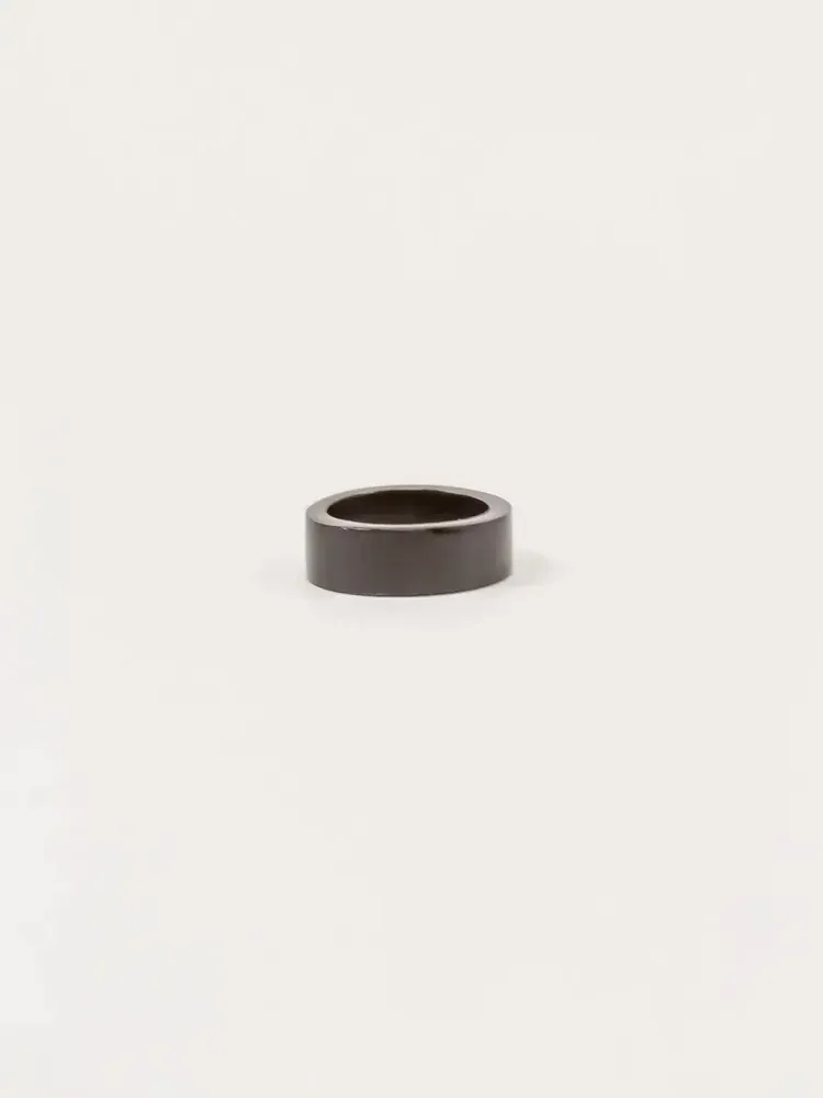 Bijoux - Bague Chemin en corne noire taille L - L INDOCHINEUR X RIVÊT