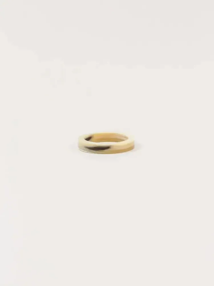 Jewelry - Impasse ring in blond horn in Size L - L INDOCHINEUR X RIVÊT