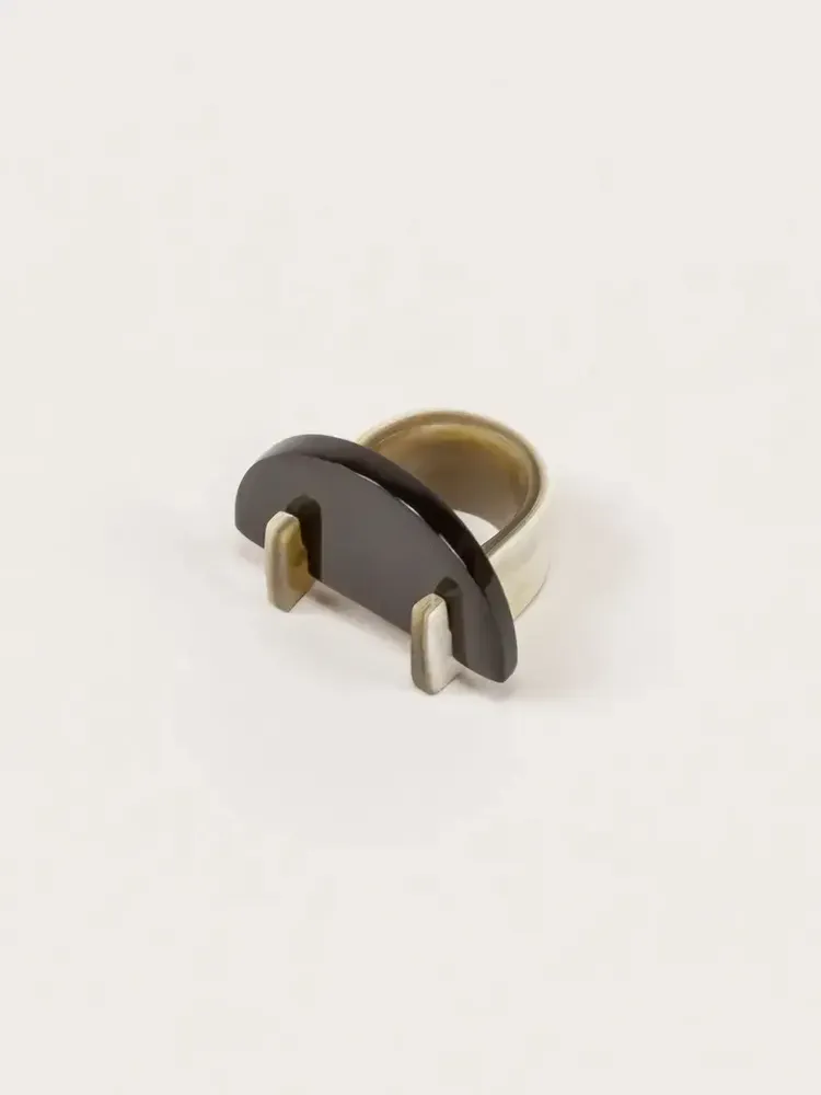 Jewelry - Colline ring in blond horn in Size M - L INDOCHINEUR X RIVÊT