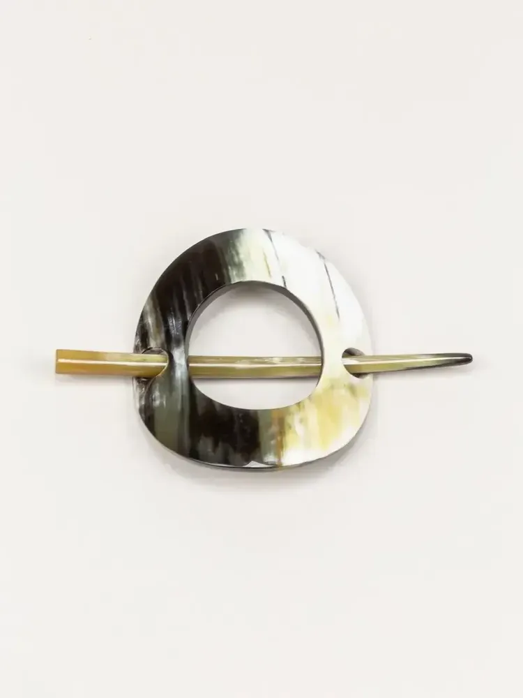 Hair accessories - Ring-shaped bun coat in blond horn - L INDOCHINEUR X RIVÊT