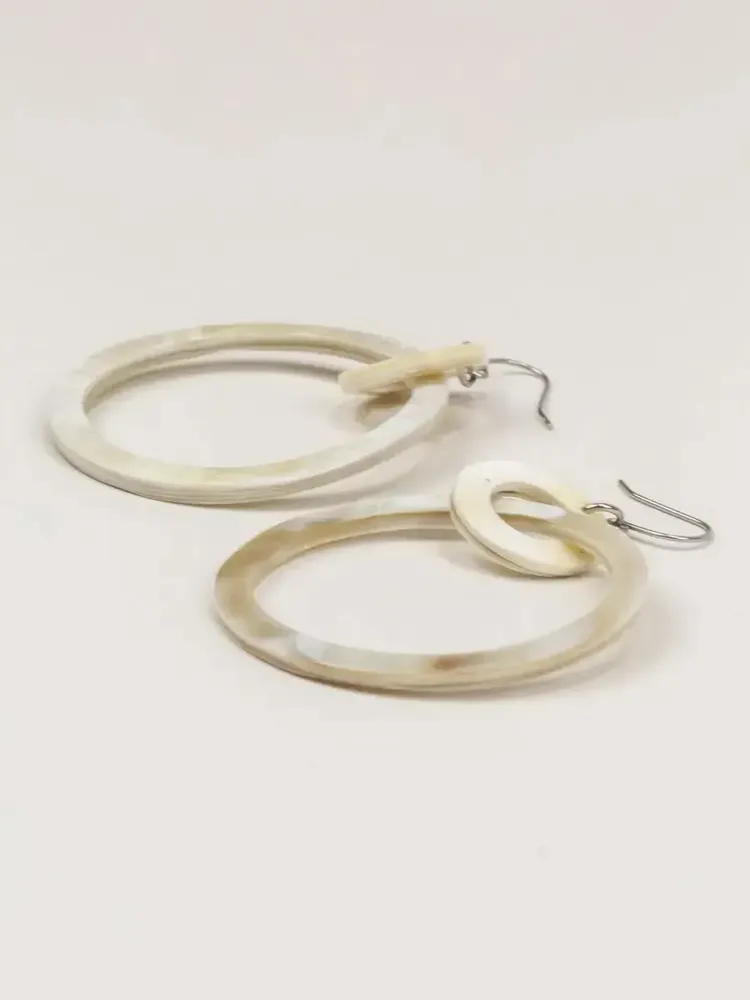 Jewelry - Big and small rings earrings in black horn - L INDOCHINEUR X RIVÊT