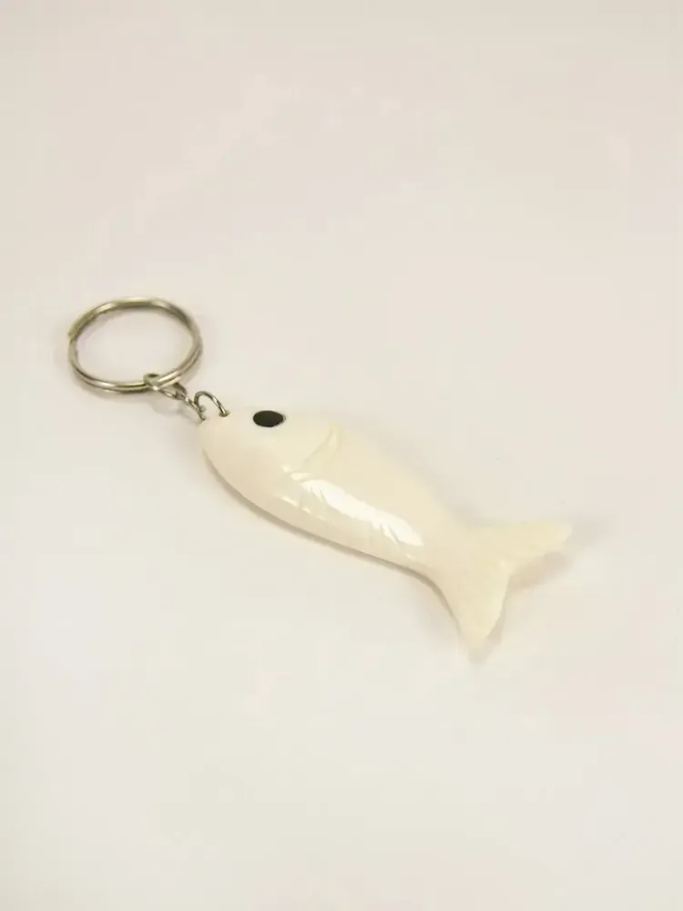 Decorative objects - Key holder "fish" in bone (by 4) - L INDOCHINEUR X RIVÊT
