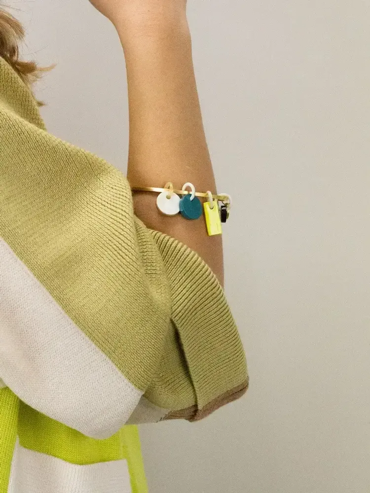 Bracelets - Bracelet Délos en laiton naturel avec 4 pampilles - L INDOCHINEUR X RIVÊT