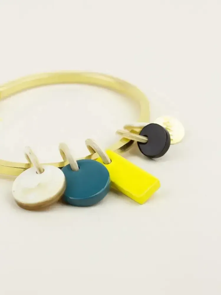 Bracelets - Bracelet Délos en laiton naturel avec 4 pampilles - L INDOCHINEUR X RIVÊT