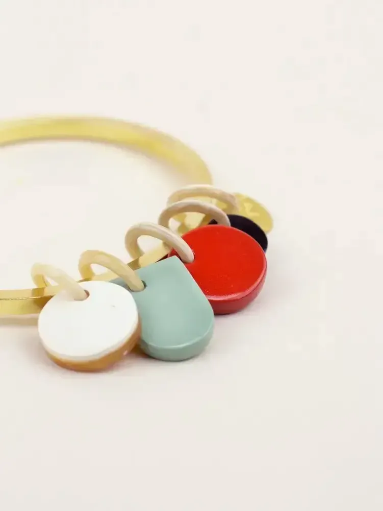 Bracelets - Bracelet Lacis en laiton naturel avec 4 pampilles - L INDOCHINEUR X RIVÊT