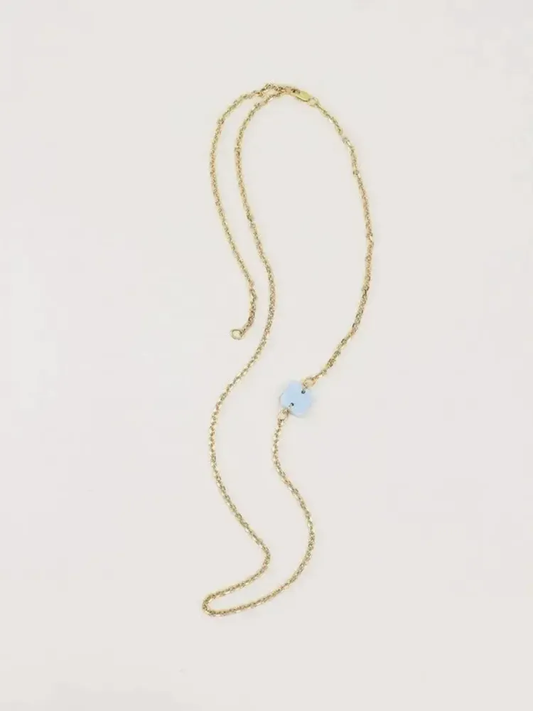 Bijoux - Chaîne en laiton et élément en corne et laque Rouge Feu - L INDOCHINEUR X RIVÊT