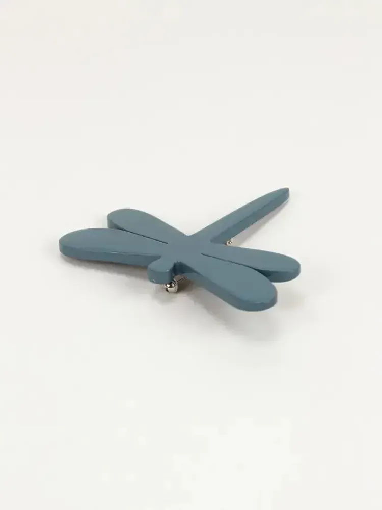 Brooches - Dragonfly brooch in horn and orange lacquer - L INDOCHINEUR X RIVÊT