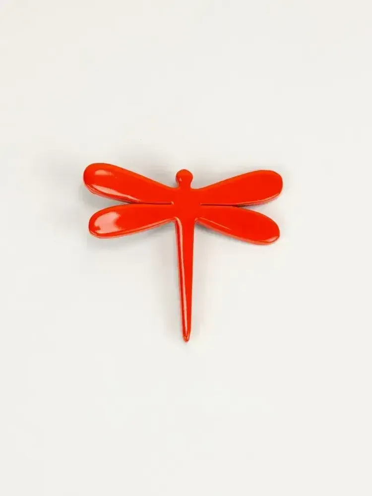 Broches - Broche libellule en corne laquée café crème - L INDOCHINEUR X RIVÊT