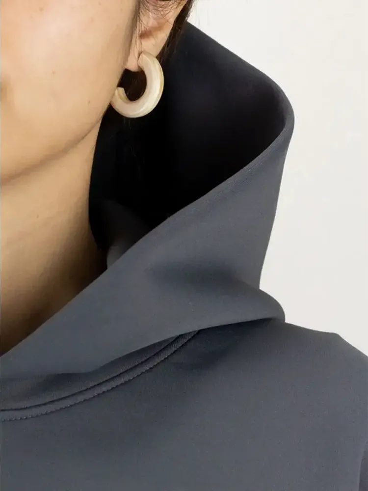 Jewelry - Thick hoop earrings in white horn - L INDOCHINEUR X RIVÊT