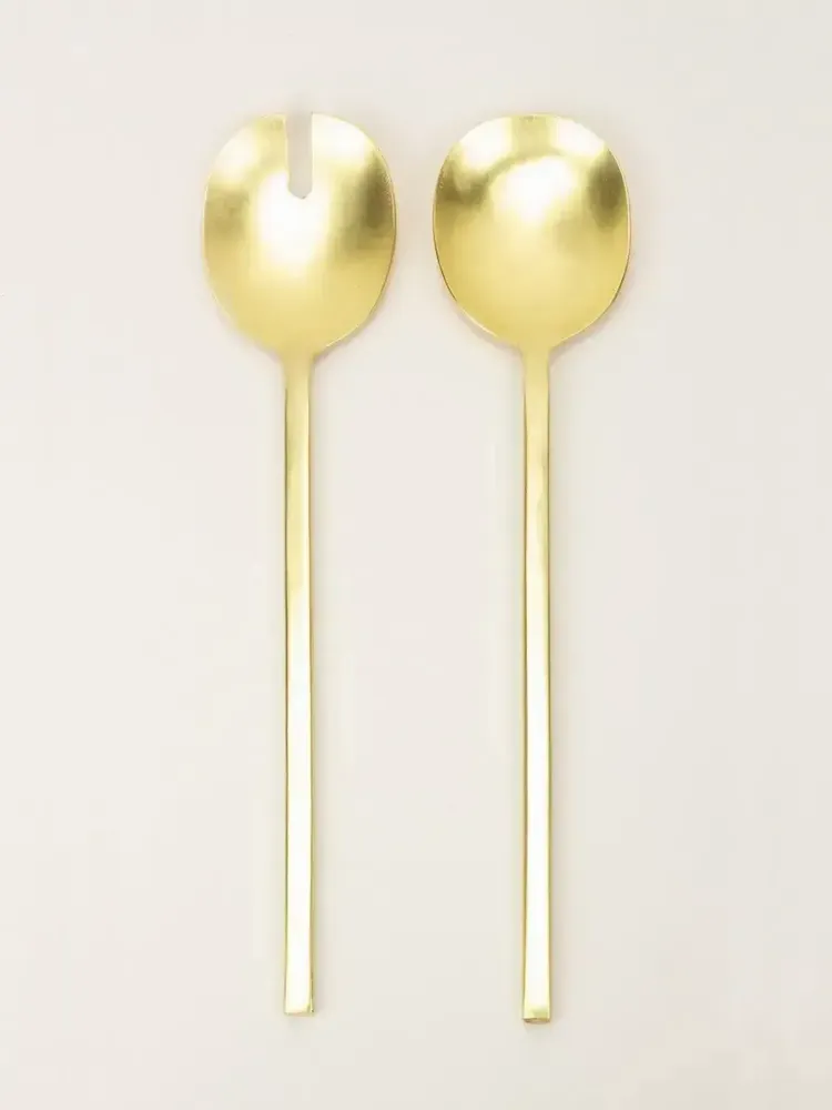 Kitchen utensils - Brass tamarind salad servers - L INDOCHINEUR X RIVÊT