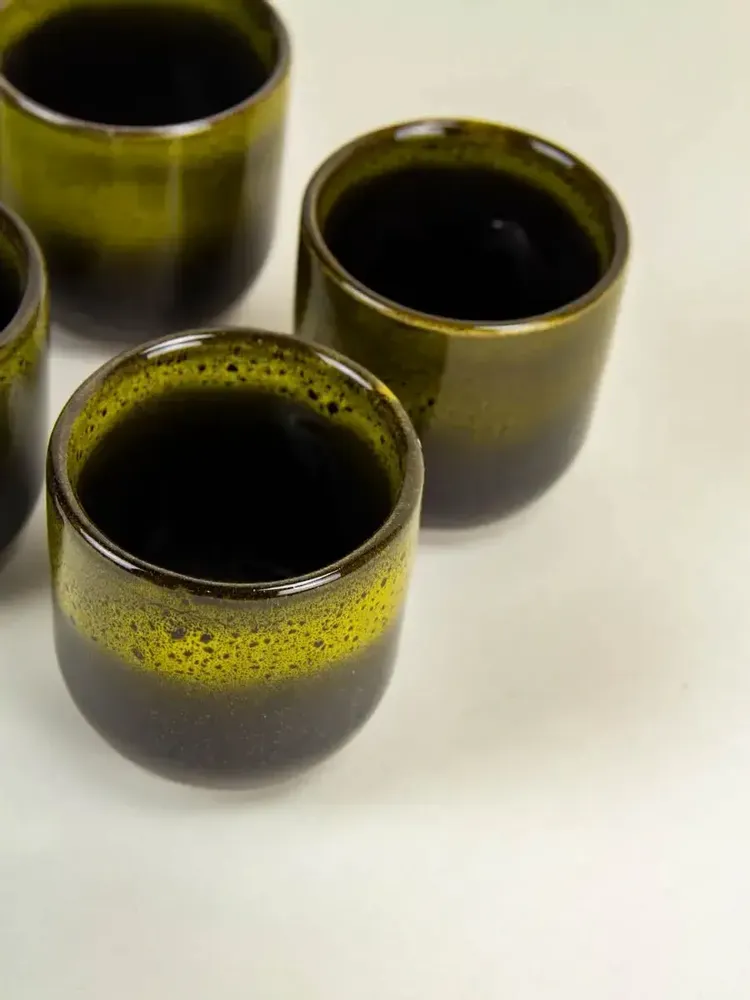 Accessoires thé et café - Set de 6 tasses hoa bien bleu, 150ml - L INDOCHINEUR X RIVÊT