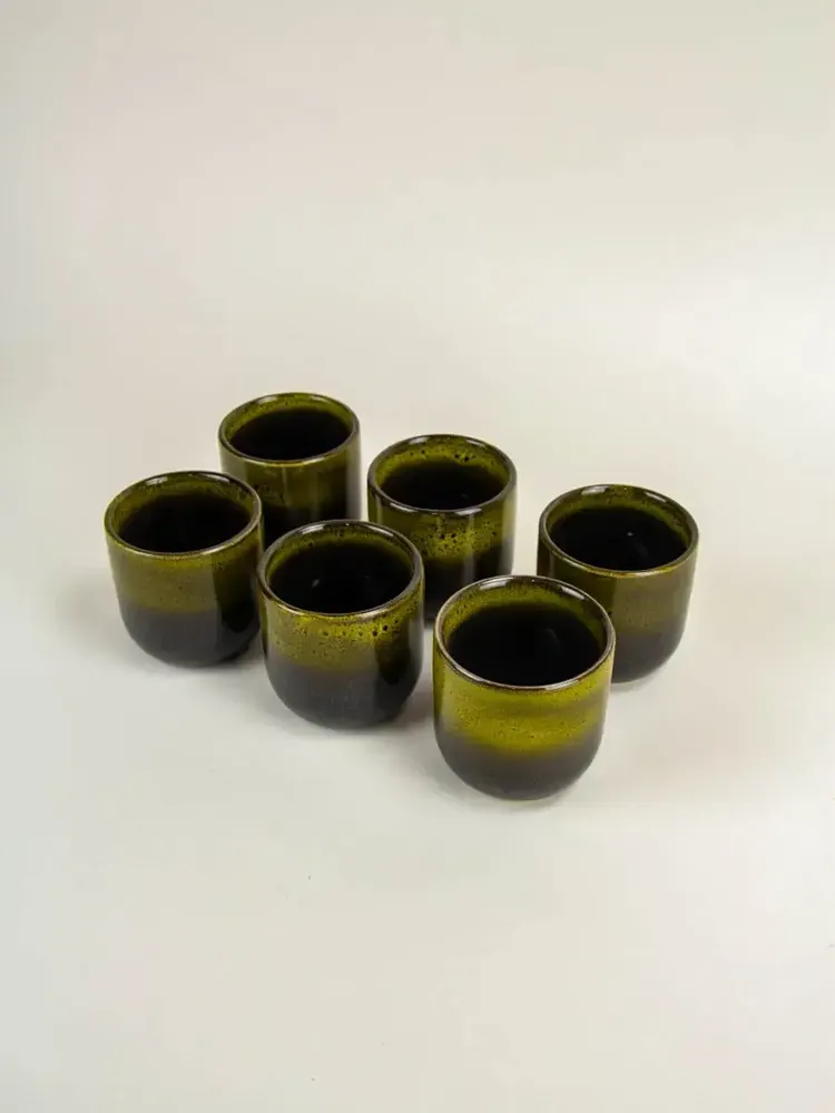 Accessoires thé et café - Set de 6 tasses hoa bien rouge, 150ml - L INDOCHINEUR X RIVÊT