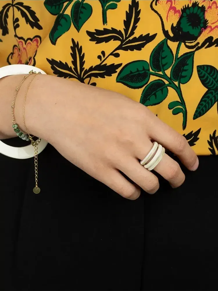 Jewelry - Set of 3 black horn rings in Size M - L INDOCHINEUR X RIVÊT