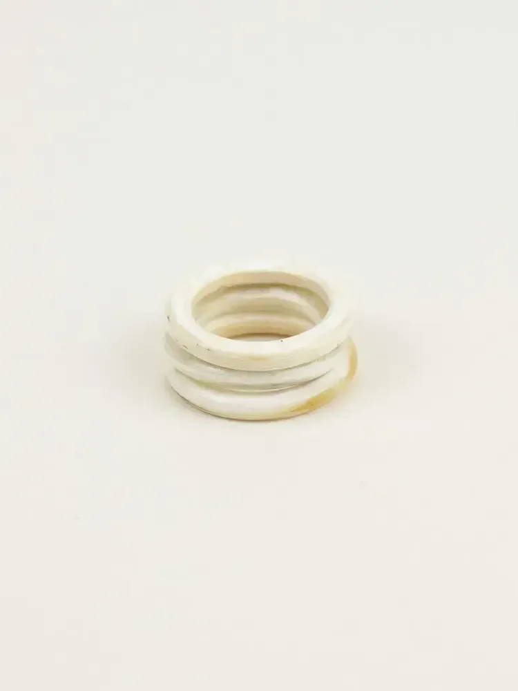 Jewelry - Set of 3 black horn rings in Size L - L INDOCHINEUR X RIVÊT