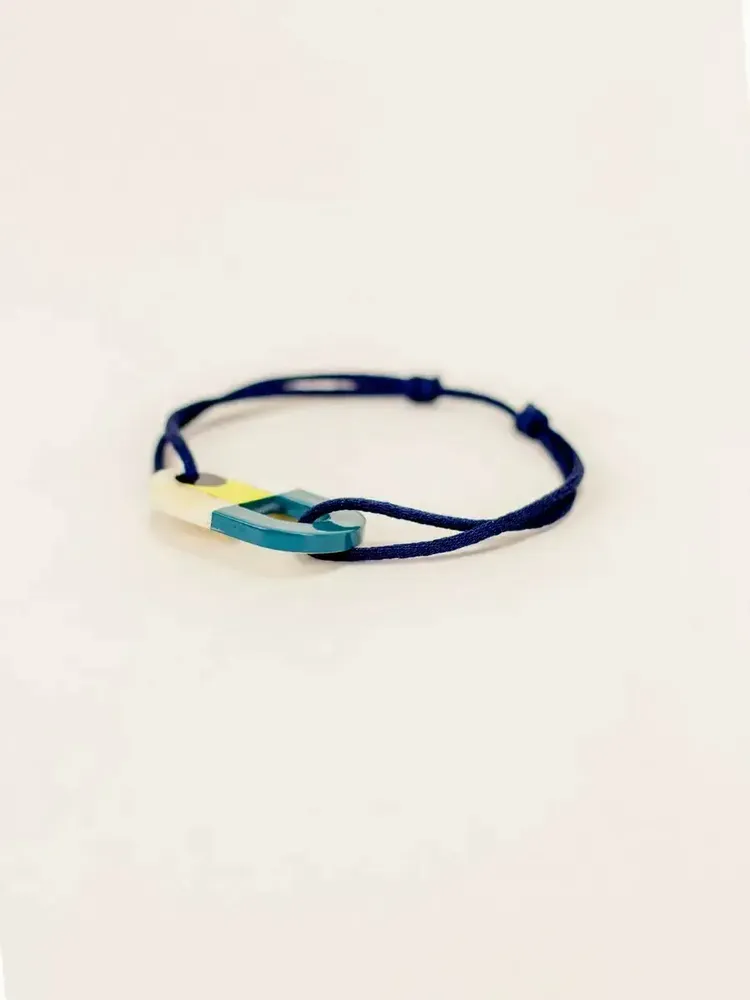 Bracelets - Malekula cord bracelet in horn and lacquer - L INDOCHINEUR X RIVÊT