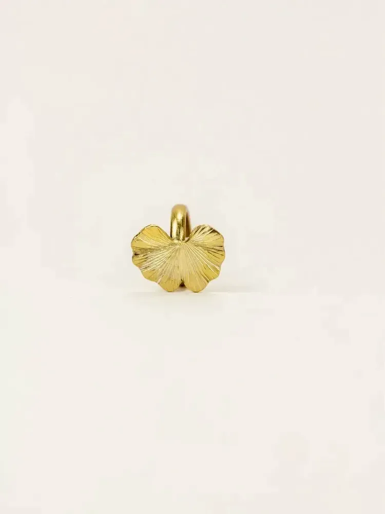 Bijoux - Bague Gingko en laiton - L INDOCHINEUR X RIVÊT