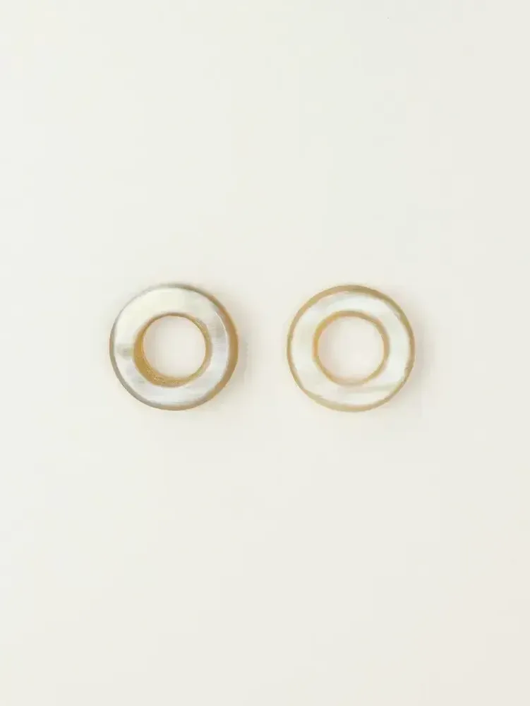 Jewelry - Auréole earrings in black and white horn - L INDOCHINEUR X RIVÊT