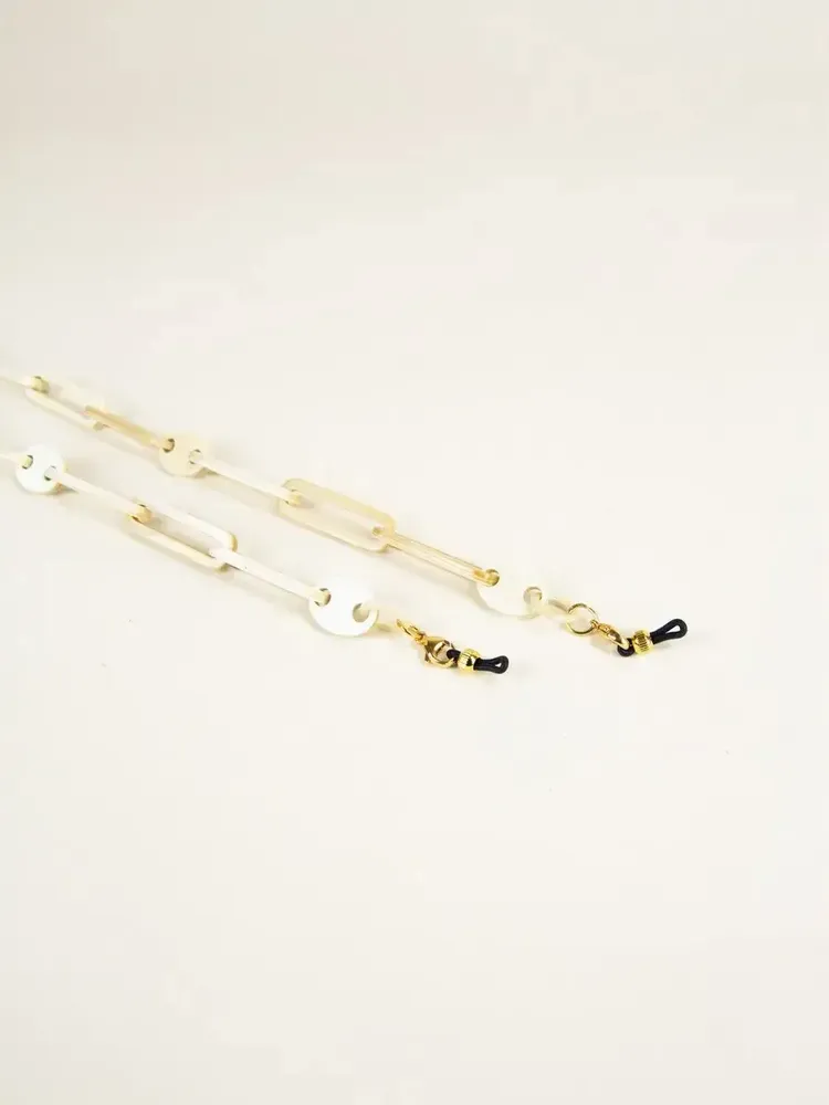 Glasses - Glasses chain in blond horn - L INDOCHINEUR X RIVÊT