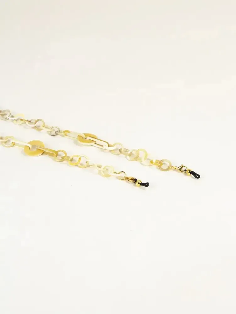 Glasses - Figure glasses chain in blond horn - L INDOCHINEUR X RIVÊT