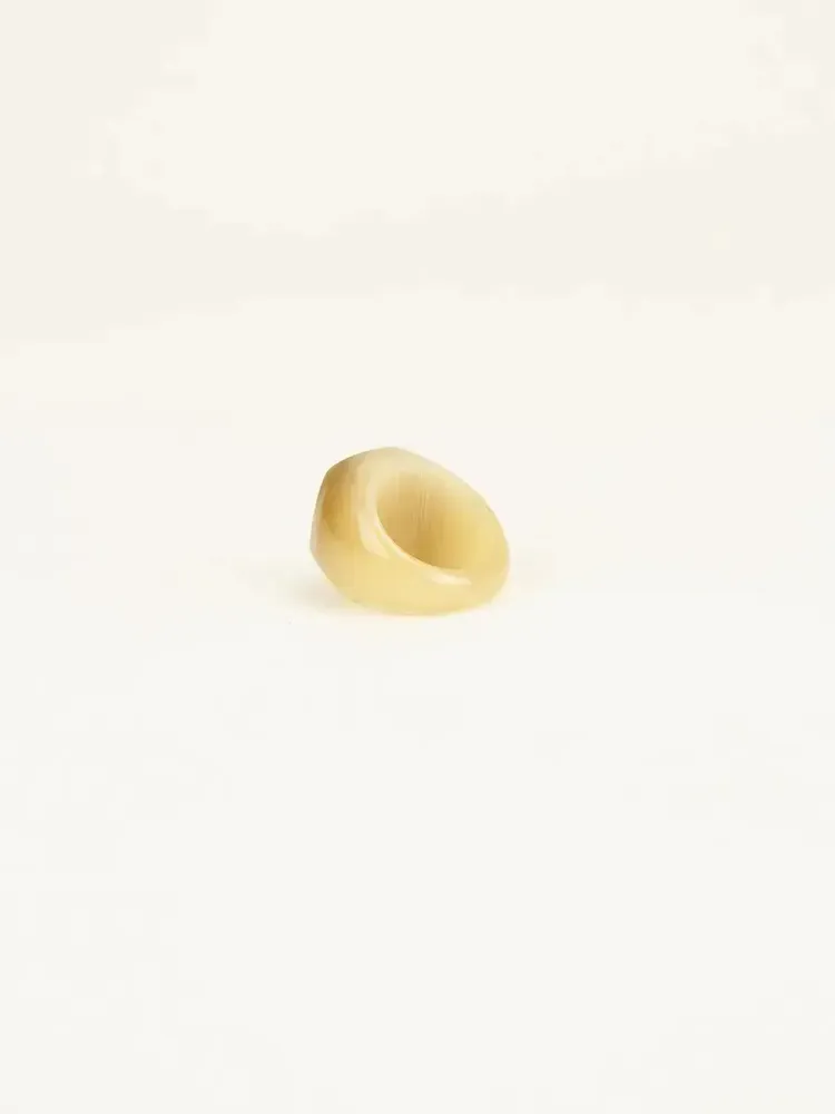 Jewelry - Radiant ring in blond horn size S - L INDOCHINEUR X RIVÊT