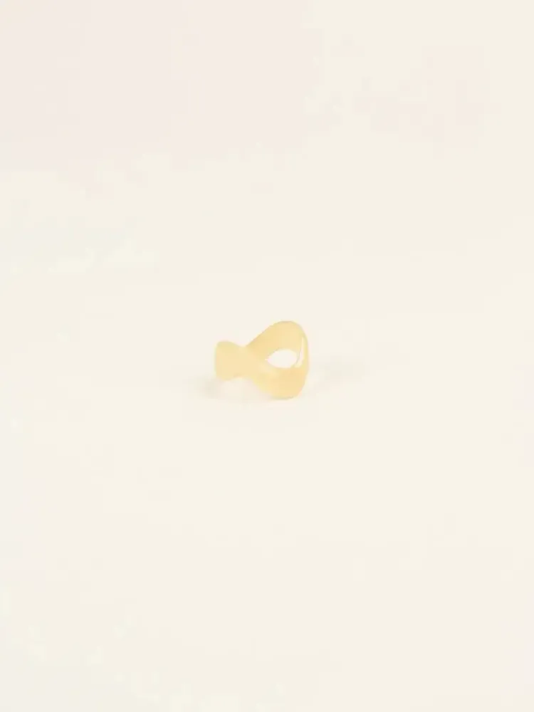 Bijoux - Bague Onde en corne blonde taille S - L INDOCHINEUR X RIVÊT