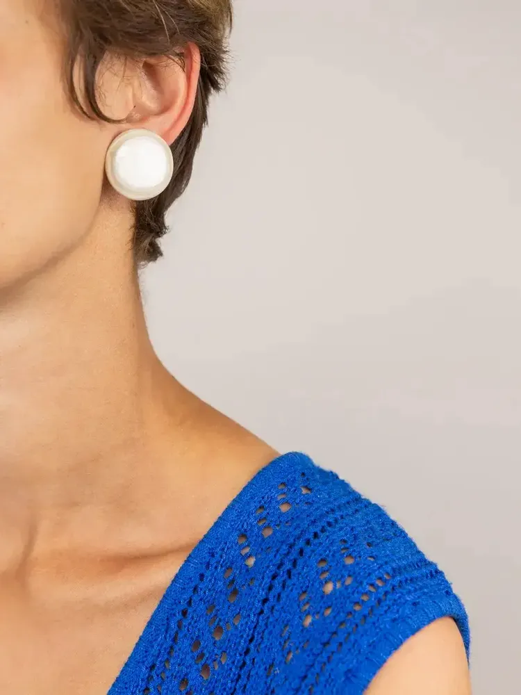 Jewelry - Mont clip earrings in blond horn - L INDOCHINEUR X RIVÊT