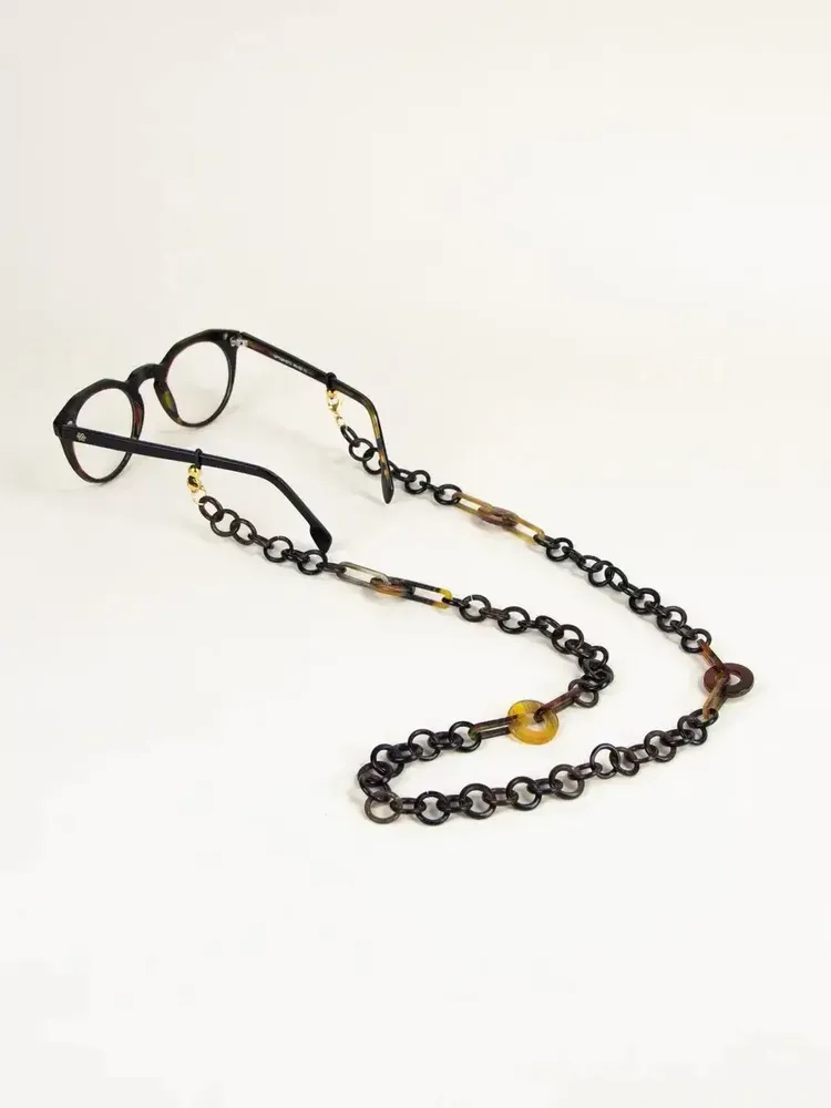Glasses - Figure glasses chain in blond horn - L INDOCHINEUR X RIVÊT