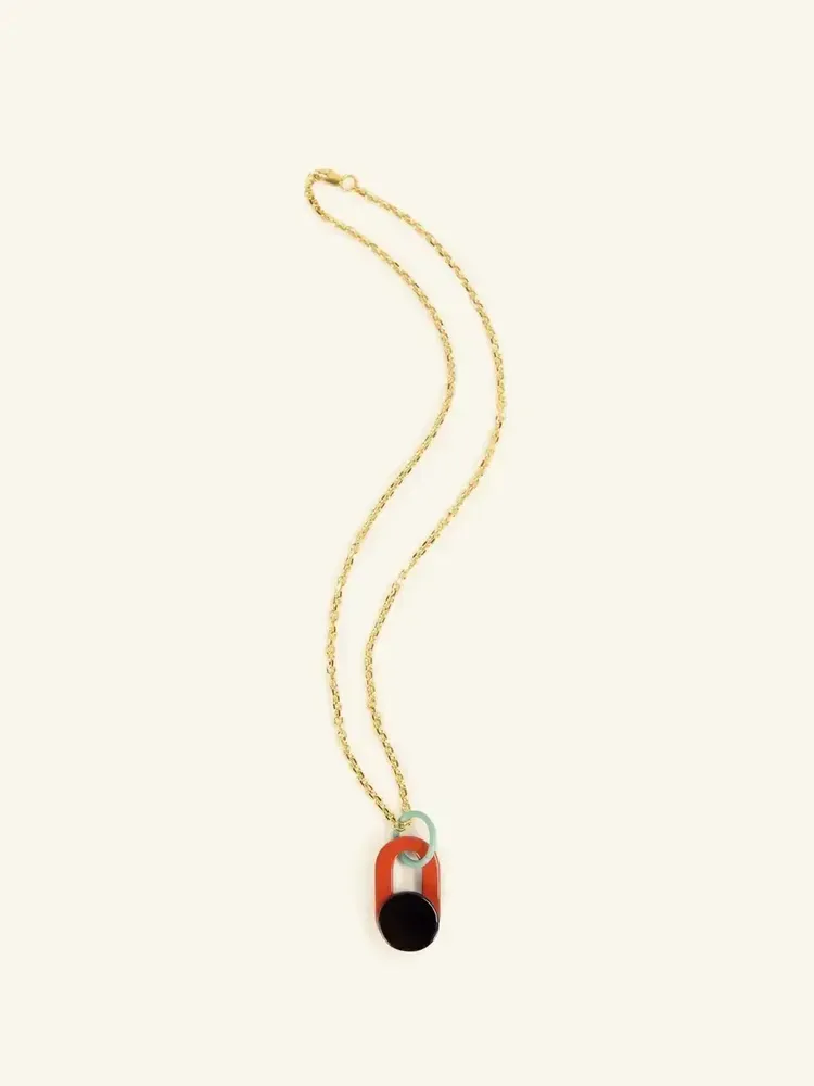 Jewelry - Bacchia pendant in horn and black cord lacquer - L INDOCHINEUR X RIVÊT