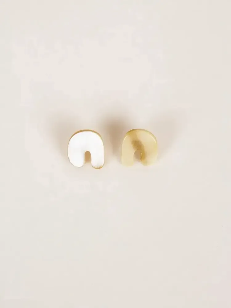 Jewelry - Blond horn Sel earrings - L INDOCHINEUR X RIVÊT