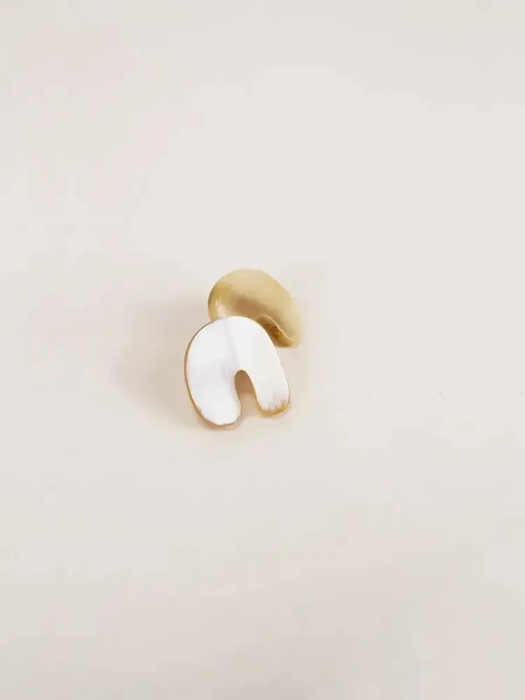 Jewelry - Blond horn Sel earrings - L INDOCHINEUR X RIVÊT