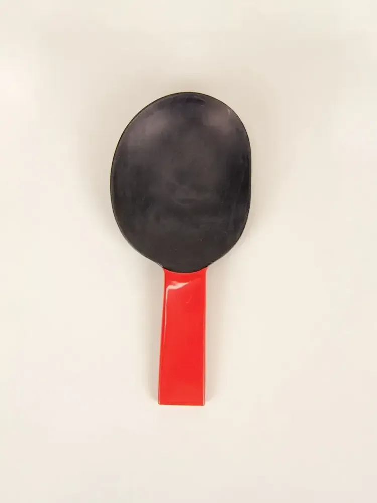 Kitchen utensils - Black horn with yellow lacquer rice spoon - L INDOCHINEUR X RIVÊT