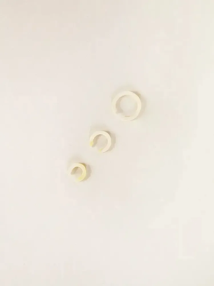 Jewelry - Set of 3 flat earcuffs in blond horn 14-18-20 mm - L INDOCHINEUR X RIVÊT