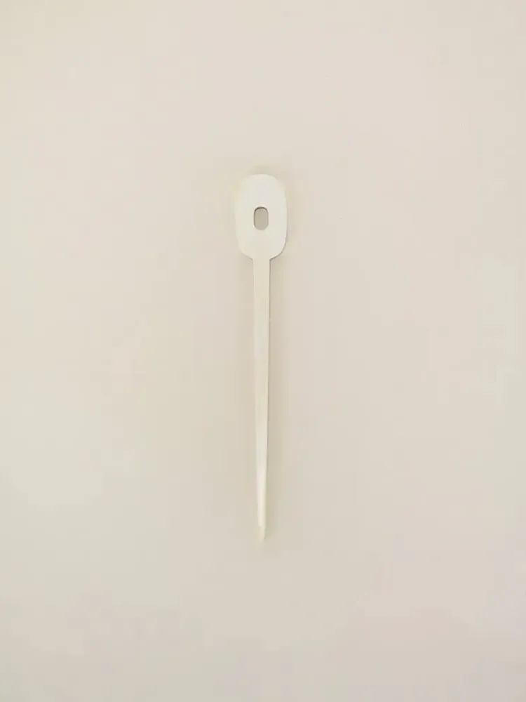 Barrettes - Oval hairpin in blond horn - L INDOCHINEUR X RIVÊT