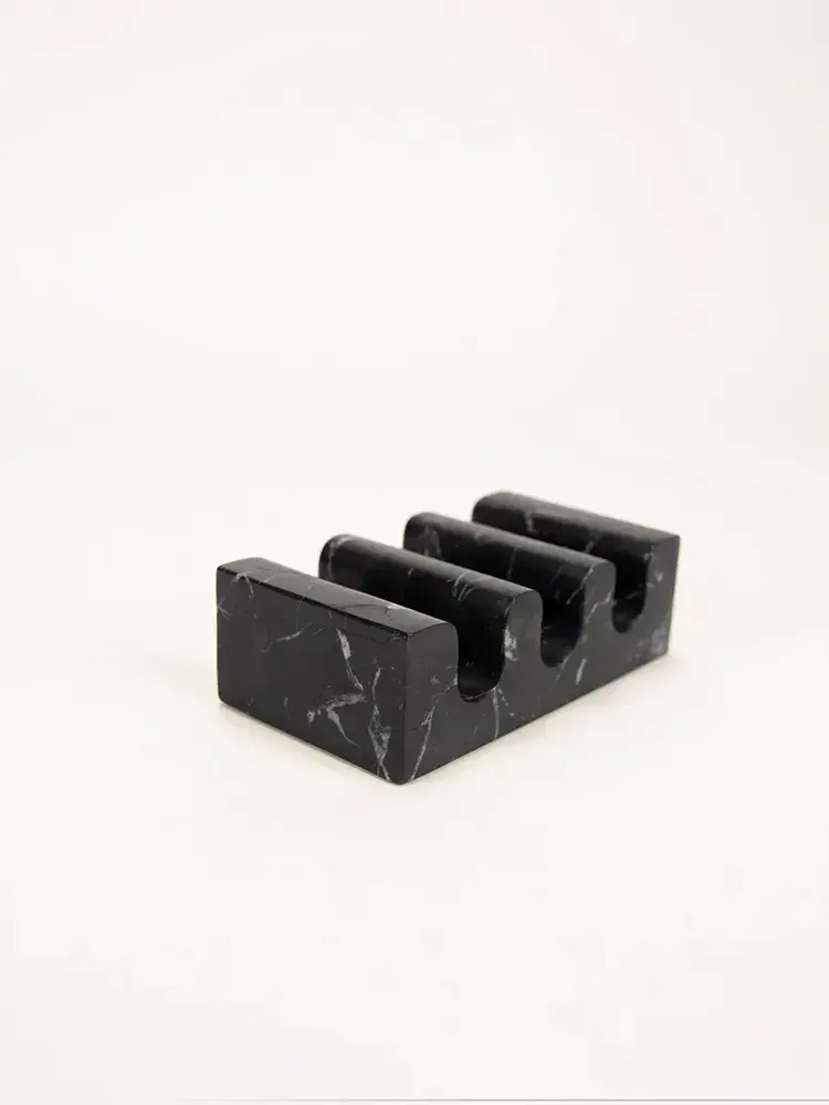Kitchen utensils - Tacos holder in black Marble - L INDOCHINEUR X RIVÊT