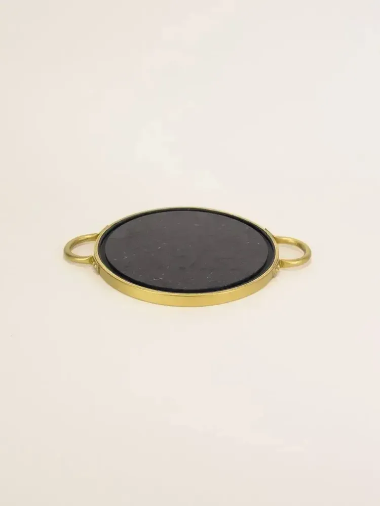 Trays - Kobe tray in black marble - L INDOCHINEUR X RIVÊT