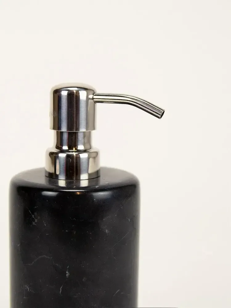 Caskets and boxes - Soap dispenser in black marble - L INDOCHINEUR X RIVÊT