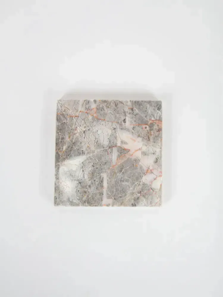 Glass - Sample of beige marble with wood-like veining (shiny finish) - L INDOCHINEUR X RIVÊT