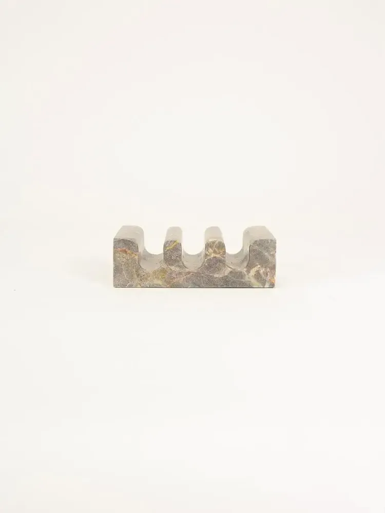 Kitchen utensils - Tacos holder in grey marble - L INDOCHINEUR X RIVÊT