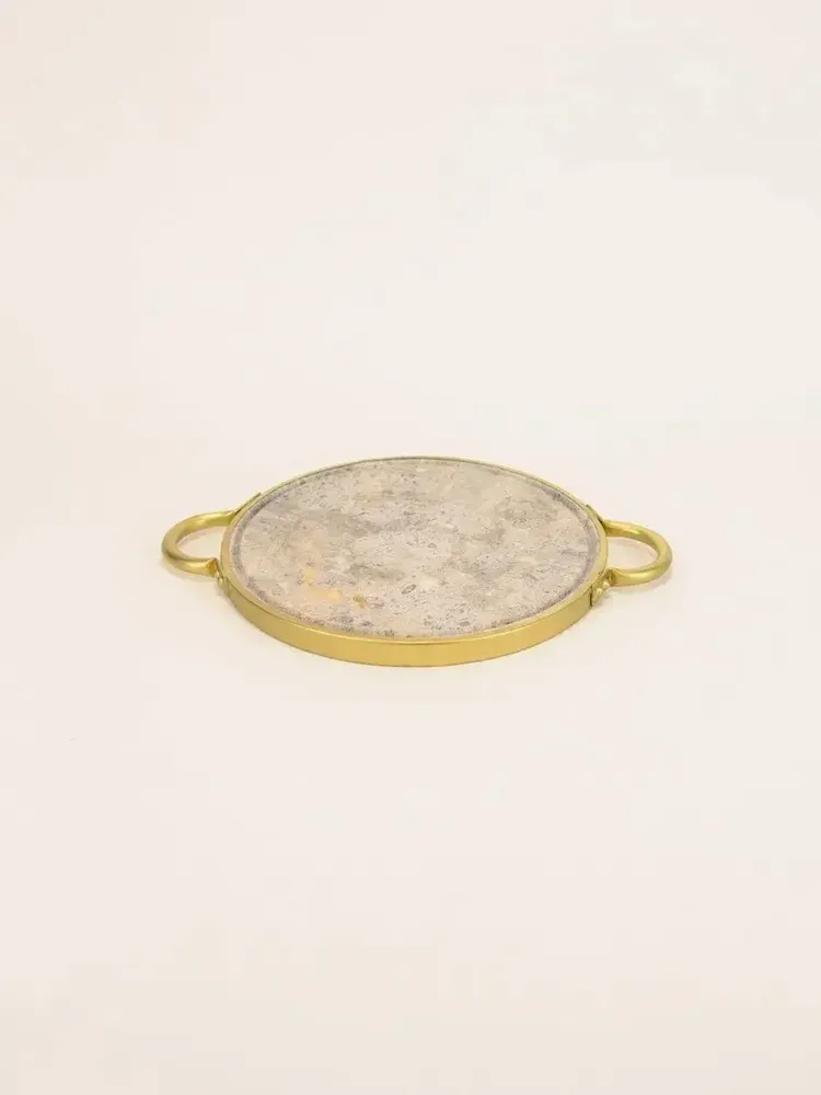 Trays - Kobe tray in brown-gray marble - L INDOCHINEUR X RIVÊT