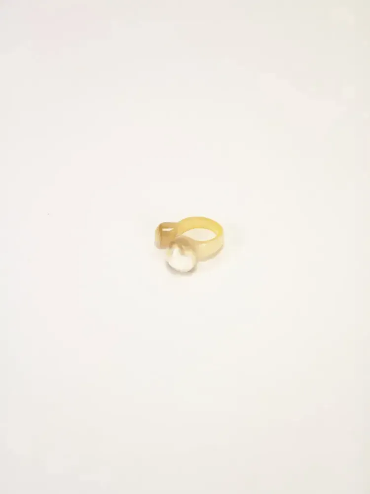 Jewelry - Cailloux blond horn ring in size M - L INDOCHINEUR X RIVÊT