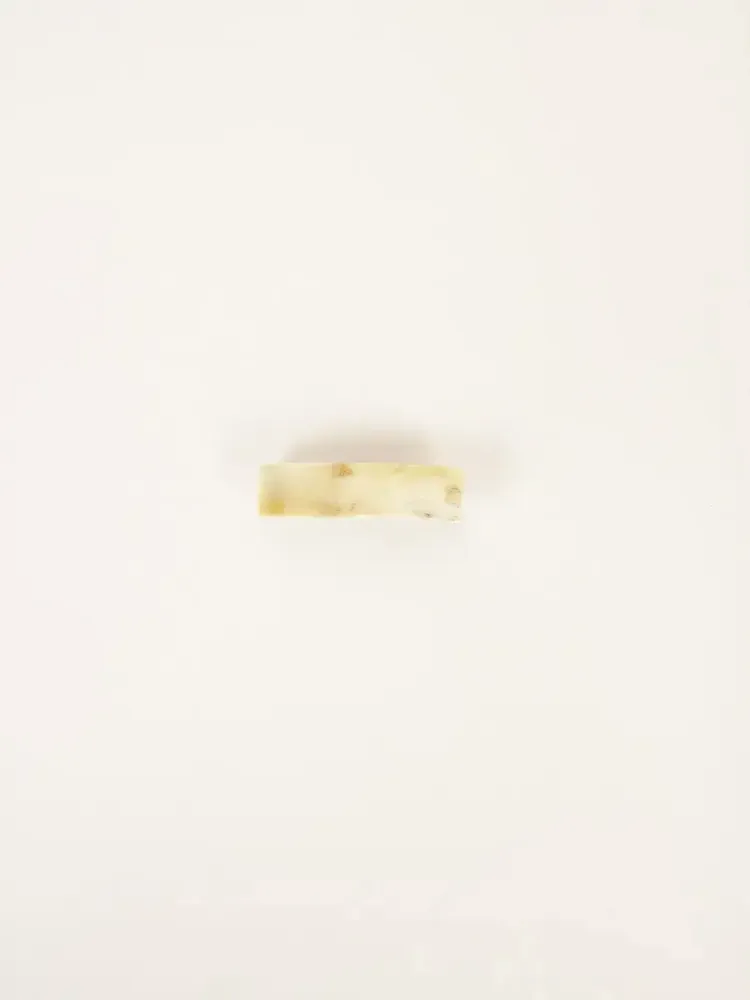 Barrettes - Mini rectangular hair clip in blond horn - L INDOCHINEUR X RIVÊT
