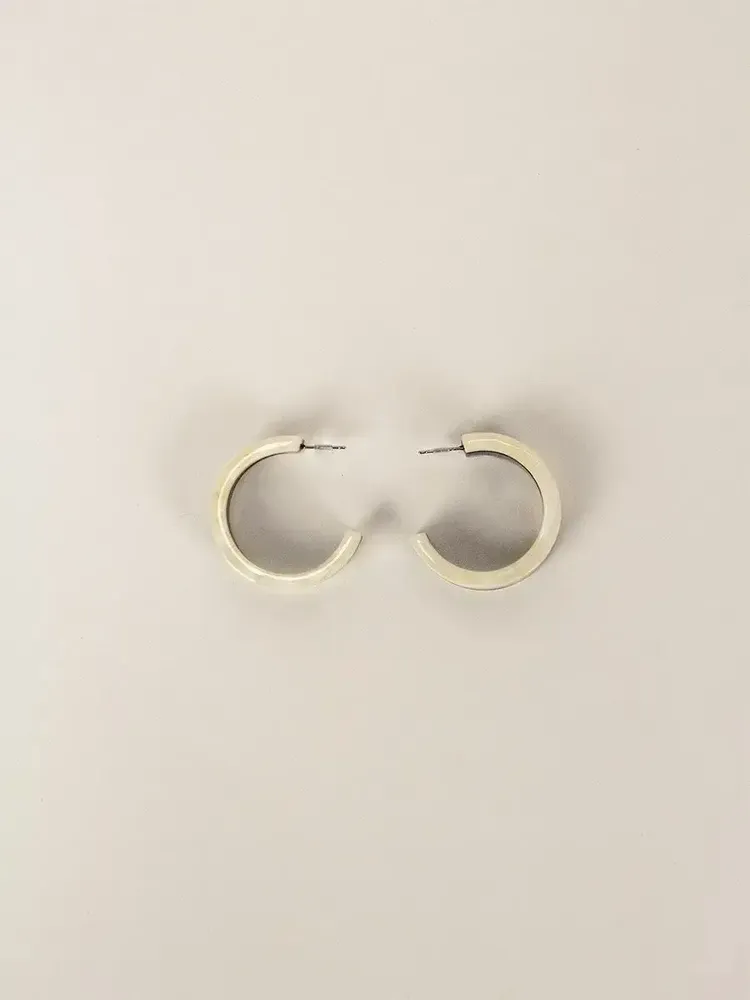 Jewelry - Bobine earrings in blond and black horn - L INDOCHINEUR X RIVÊT