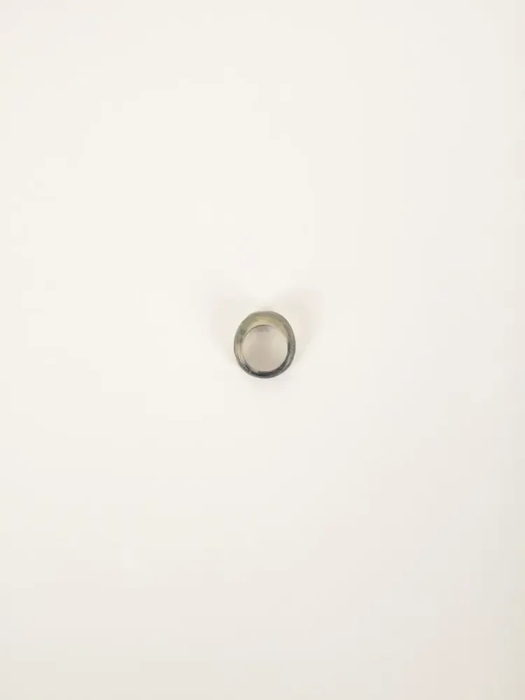 Bijoux - Bague mix corne blonde et noire taille L - L INDOCHINEUR X RIVÊT