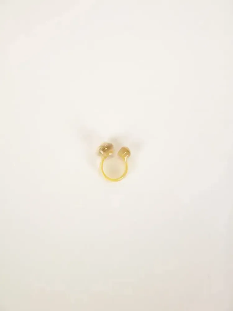 Bijoux - Bague cailloux en corne blonde - L INDOCHINEUR X RIVÊT